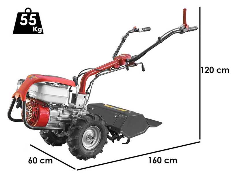 Barbieri RED &ndash; Benzin-Einachsschlepper &ndash; Honda GX160 &ndash; 4,8 PS