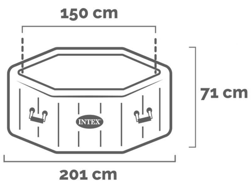 Intex Oktagon Jet &amp; Bubble Deluxe 28458EX - Whirlpool Spa
