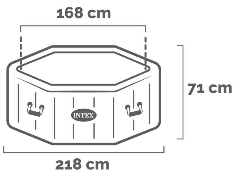 Intex Oktagon Spa Jet &amp; Bubble Deluxe 28462EX - Whirlpool Spa