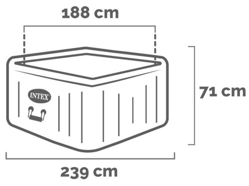 Intex Square Chevron Deluxe 28472EX - Whirlpool Spa
