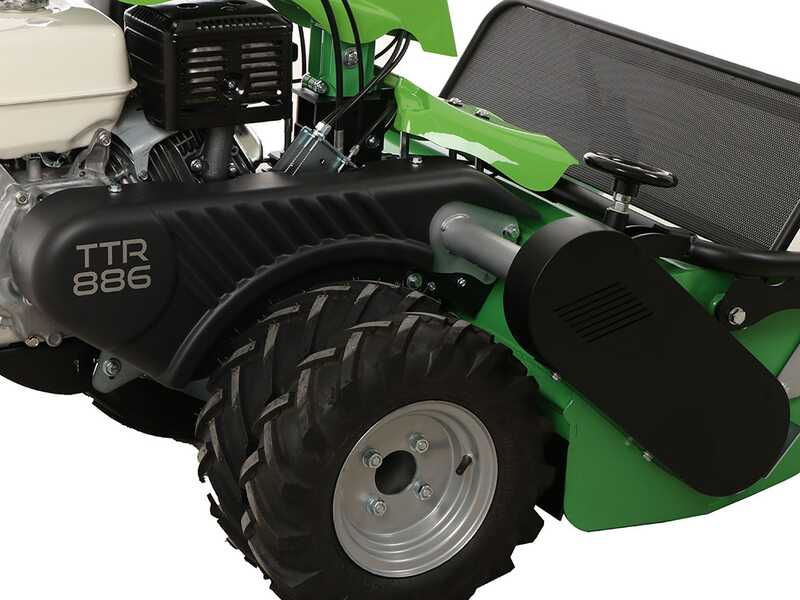 Lampacrescia MGM TTR886 - Schlegelm&auml;her - Zwillingsreifen - Honda GX390 starke Steigungen