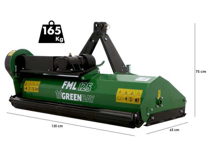 Greenbay FML 125 - Mulcher f&uuml;r Traktor - leichte Reihe