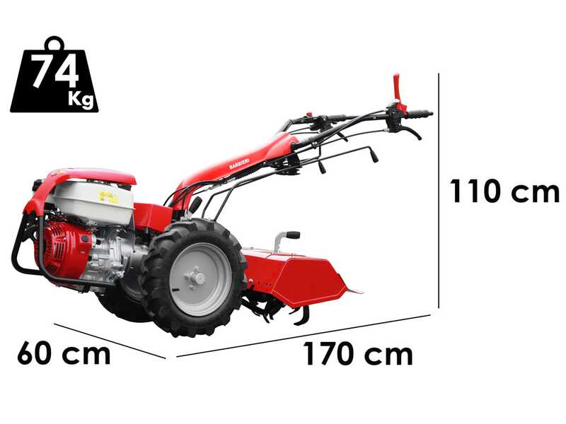 Einachsschlepper Barbieri Flex 3+2 - Motor Honda GX270