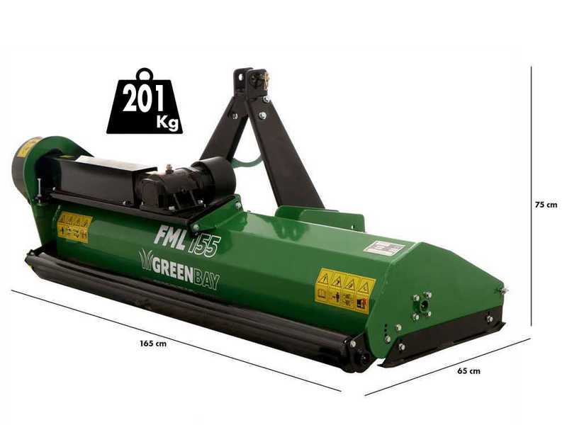 Greenbay FML 155 - Schlegelmulcher f&uuml;r Traktor - leichte Reihe