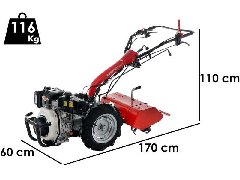 Einachsschlepper Diesel Barbieri Flex 3+2 - Motor Karma KD 70