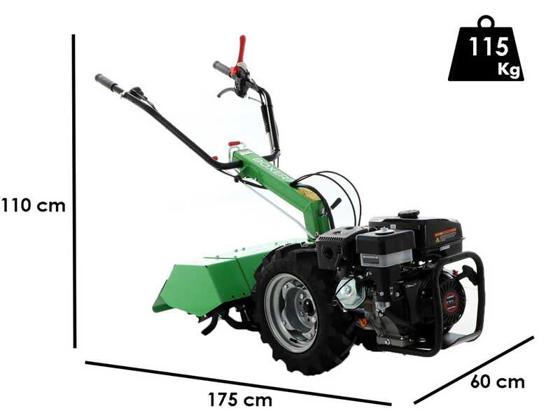 Lampacrescia MGM Boxer &ndash; Benzin-Einachsschlepper &ndash; Loncin G270F &ndash; 10 PS