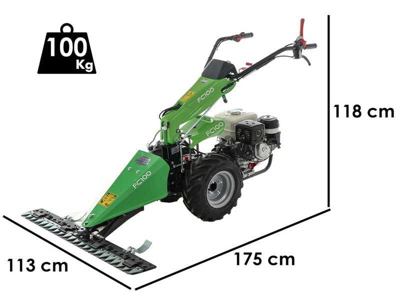 Multifunktionsm&auml;her Lampacrescia MGM FC 100 - Honda GX270