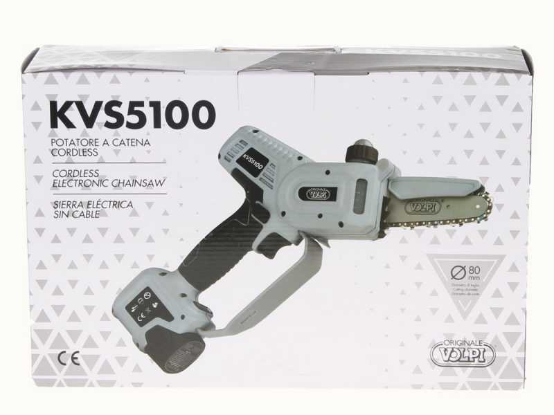 Volpi Powercut KVS5100 - 2x 14.4V 2.5Ah - Manuelle Akku-Handkettens&auml;ge