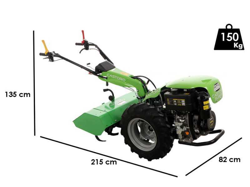 Diesel Einachscchlepper Lampacrescia MGM Castoro Super - Motor Loncin - Elektrostarter