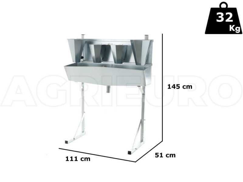  Dominion DIT DICO - Entblutungssystem - 4 Trichter (M+L)