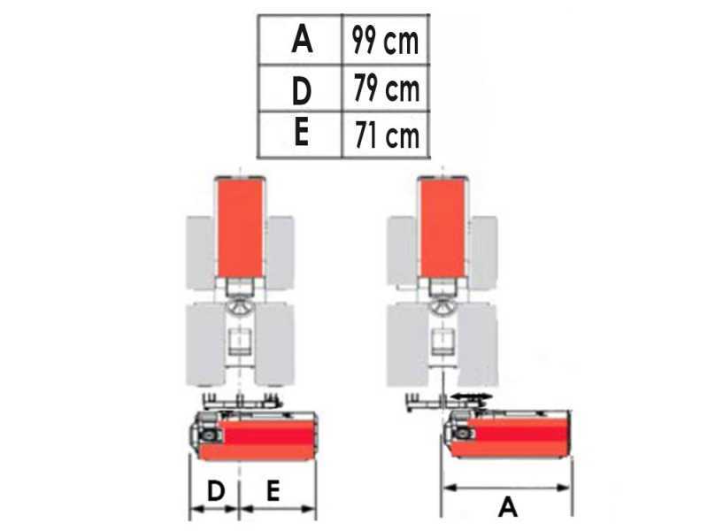 Premium Line CE 138 - Mulcher f&uuml;r Traktor - mittelleichte Baureihe - manuelle Verschiebung