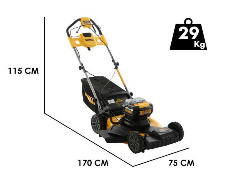 Akku-Rasenm&auml;her DeWalt DCMWSP564N-XJ - Zwei 18V 5AH AKKUS