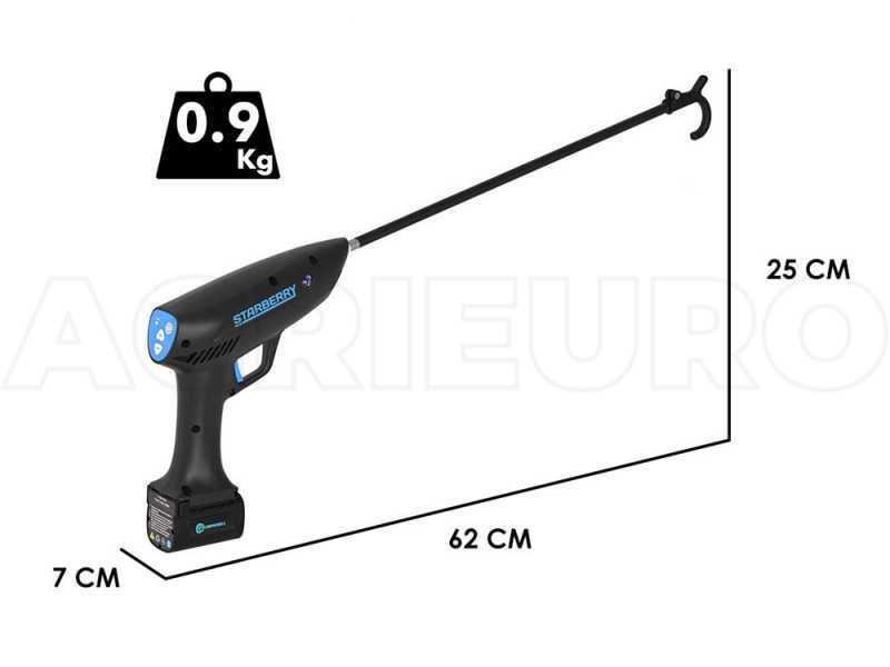Hakenschüttler für Blaubeeren Campagnola Starberry MD2 mit 3 Li-Ion-Akkus 14.4V 2.5 Ah