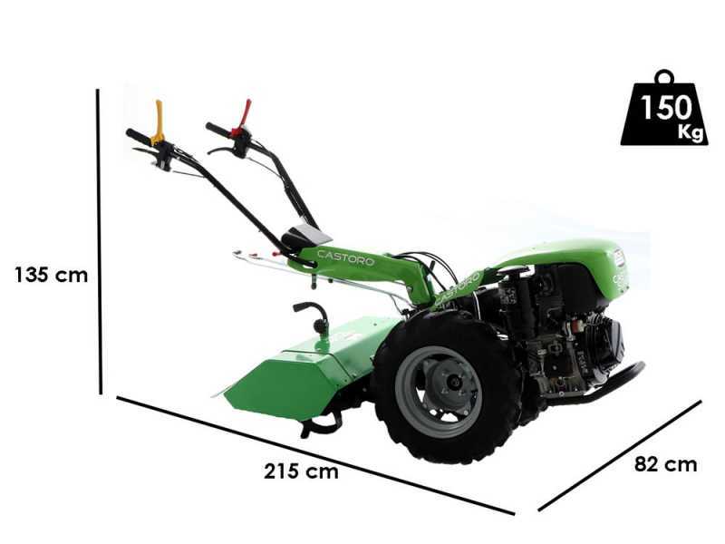 Diesel Einachsschlepper Lampacrescia MGM Castoro Super - Motor Lombardini Kohler - Elektrostarter