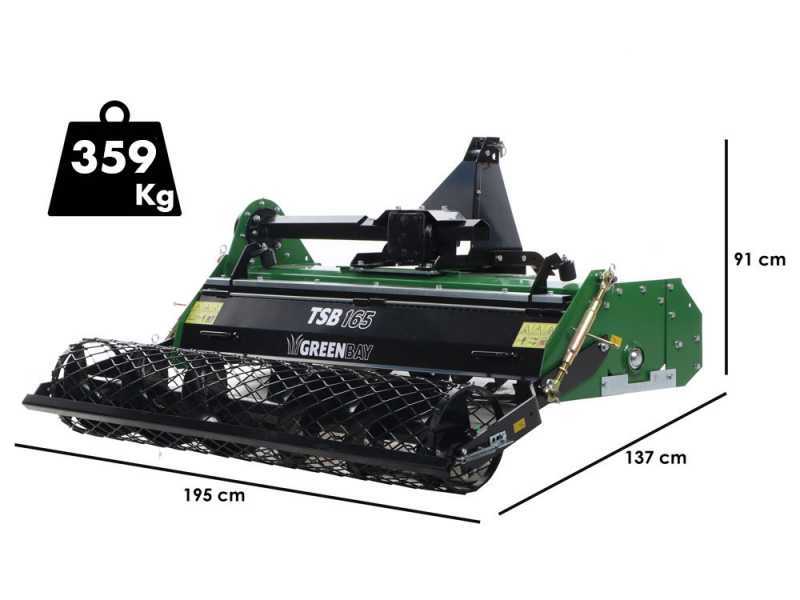 GreenBay TSB 165 - Umkehrfr&auml;se f&uuml;r Traktoren