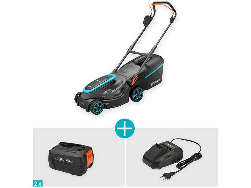 Gardena PowerMax 37/36V P4A -  Akku-Rasenm&auml;her - 36V/4ah - Schnittbreite 37 cm