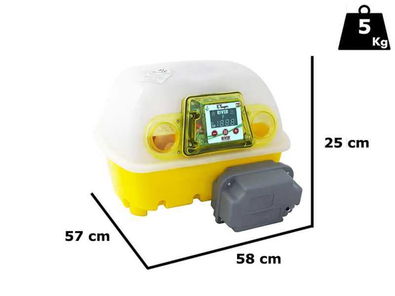 River Systems ET 12 SUPER BIOMASTER - Automatische Brutmaschine f&uuml;r Eier - 12 Eier