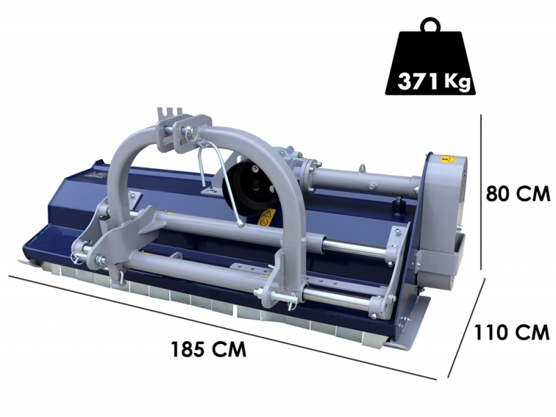 BullMach REA 165 S - Mulcher f&uuml;r Traktoren - mittelschwere Baureihe mit manueller Verschiebung