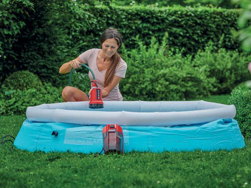 Klarwasserpumpe Einhell GE-SP LL 18 Li -  18V 2,5 Ah und Ladeger&auml;t