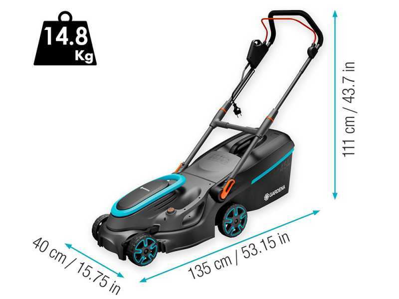 Gardena PowerMax 37/1800 - Elektro Rasenm&auml;her - 1800 W- Schnittbreite 37 cm