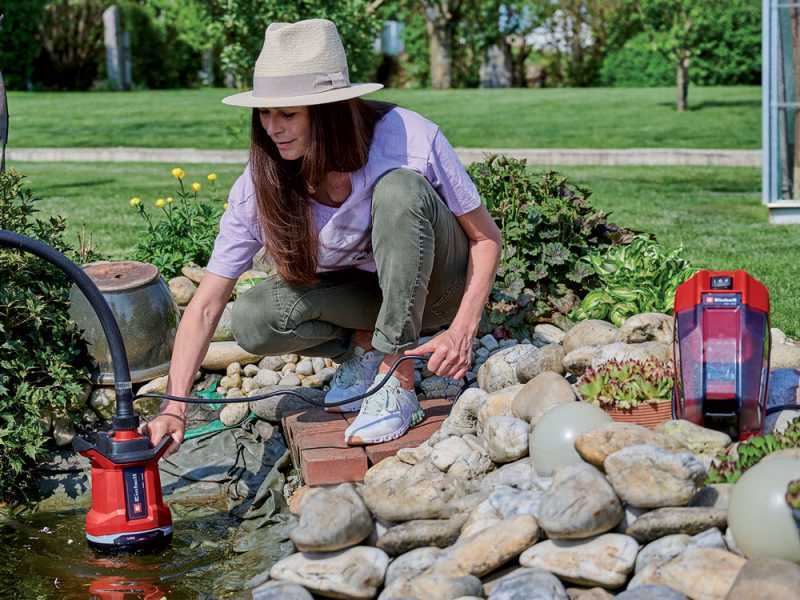 Schmutzwasserpumpe Einhell GE-DP 18/25 li - 18V 2,5 Ah - Akku und Ladeger&auml;t im Lieferumfang enthalten