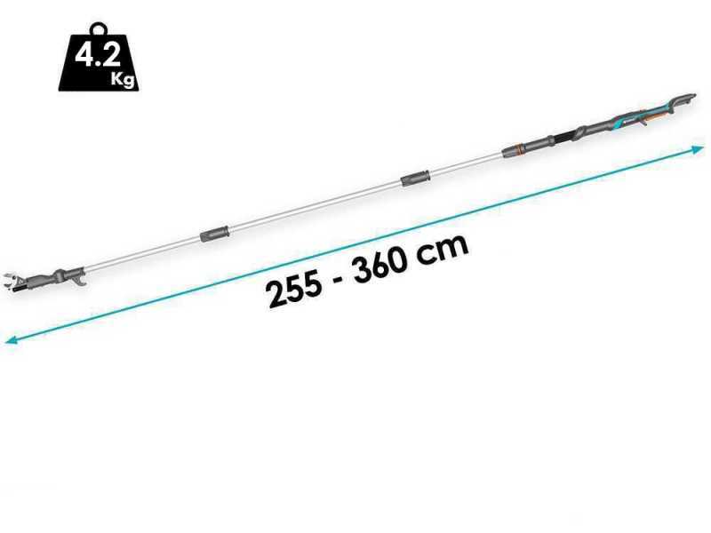 Gardena HighCut 360/18V Solo - Akku-Baumschere mit Teleskopstiel  - OHNE BATTERIE UND LADEGER&Auml;T