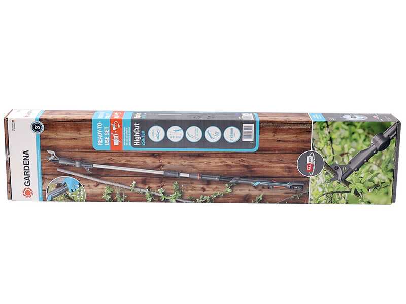 Gardena HighCut 360/18V P4A Akku-Teleskop-Baumschere 18V 2Ah