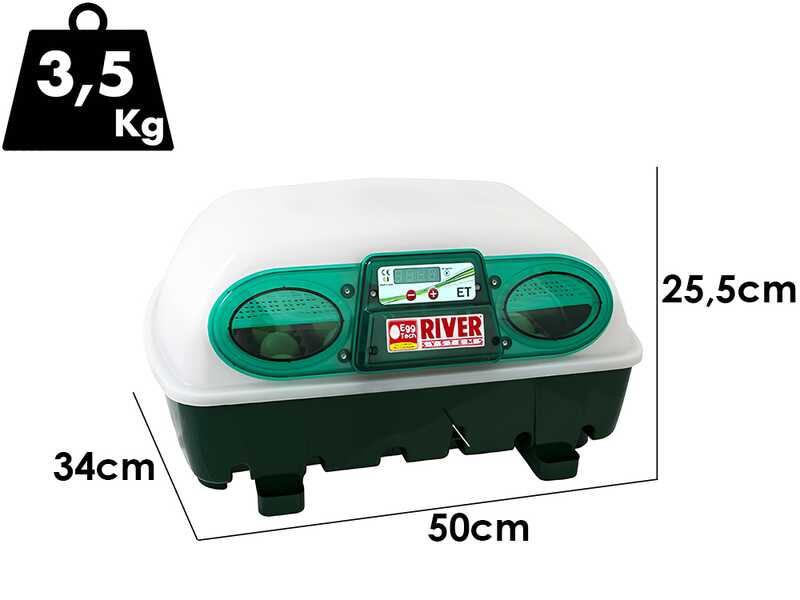 River Systems ET 24 - Automatische Brutmaschine f&uuml;r Eier - 24 Eier