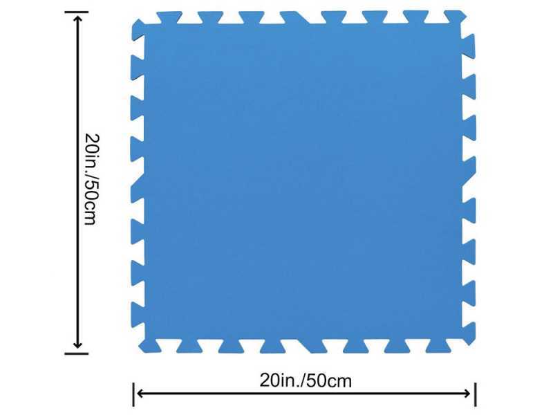 Anti-Rutsch-Bodenschutzfliesen blau 50x50 cm 9 Stk. Bestway 58220