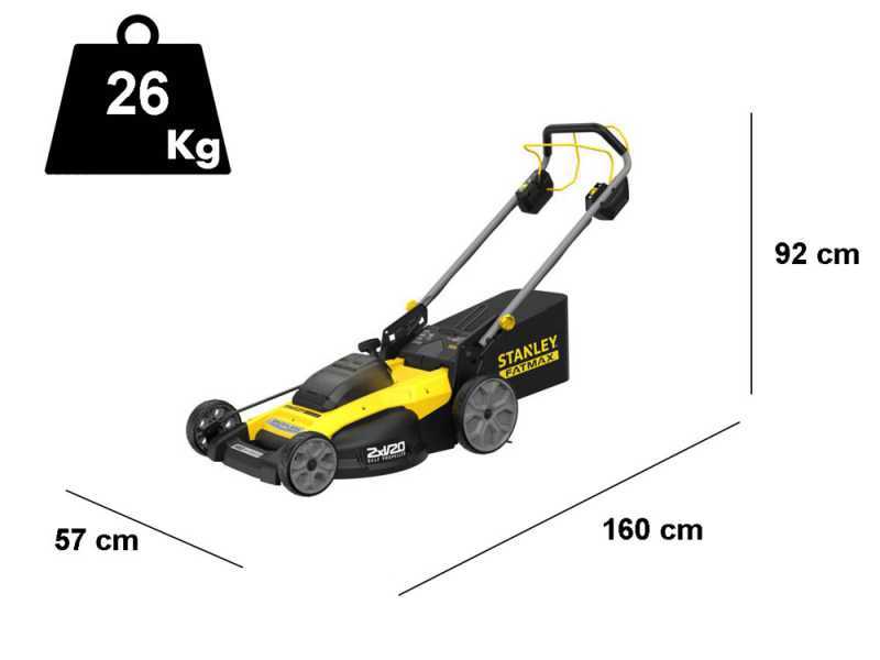 Akku-Rasenm&auml;her Stanley SFMCMWS251M-QW 36V - SOLO - OHNE AKKU UND LADEGER&Auml;T
