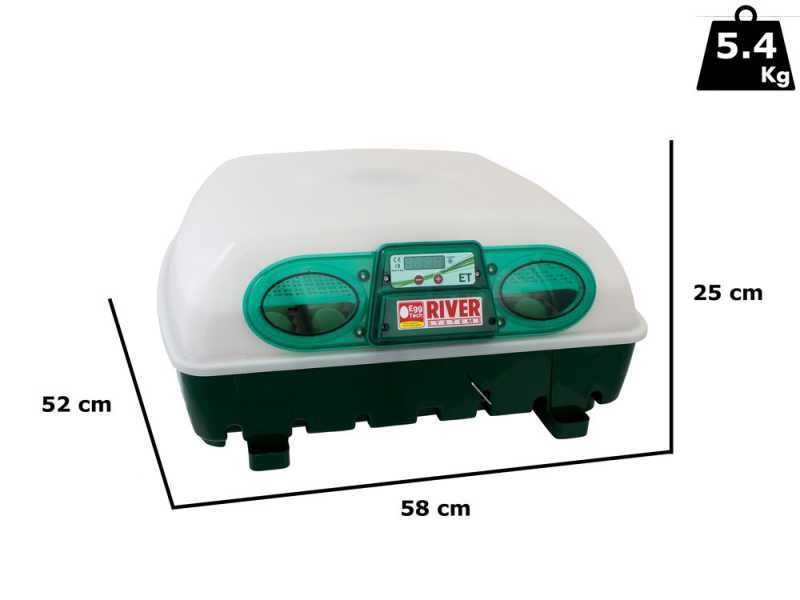 River Systems ET 49 - Manuelle Brutmaschine f&uuml;r Eier - 49 Eier
