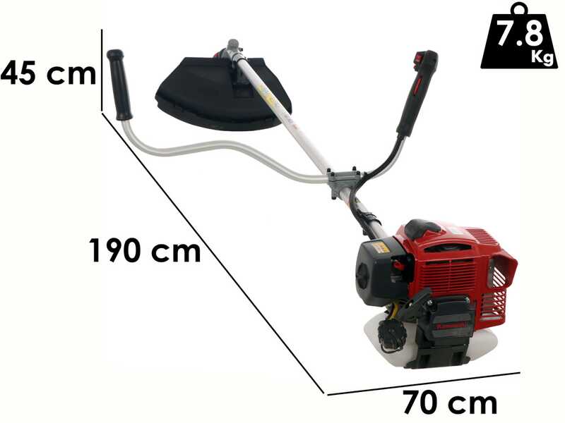 EuroMech TJ 45 EC - Benzin-Motorsense mit Handgriff - Kawasaki-Motor