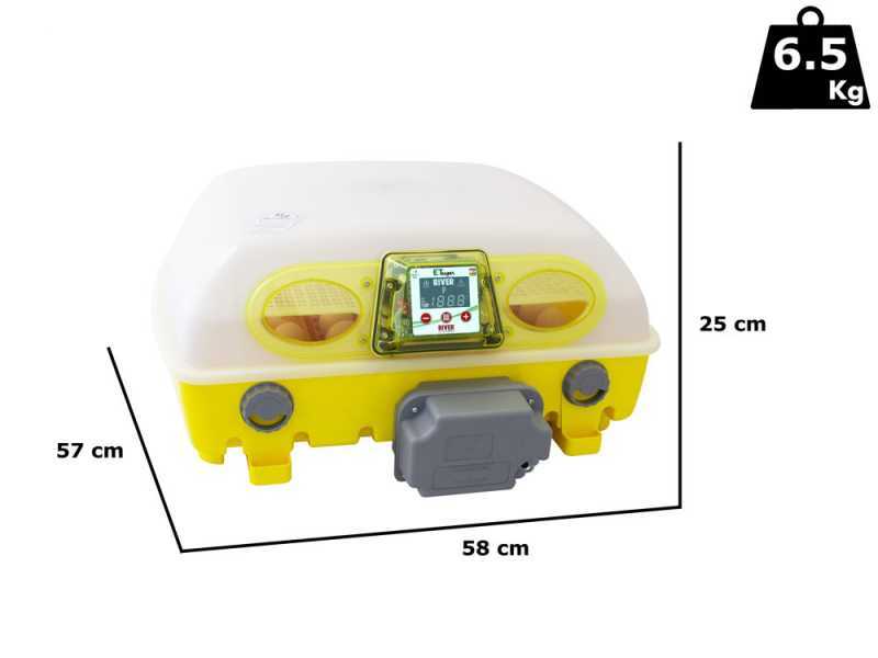 River Systems ET 49 SUPER BIOMASTER - Automatische Brutmaschine f&uuml;r Eier - 49 Eier