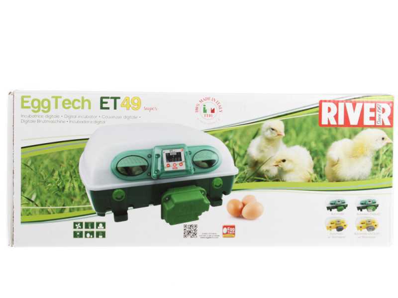 River Systems ET 49 SUPER BIOMASTER - Automatische Brutmaschine f&uuml;r Eier - 49 Eier