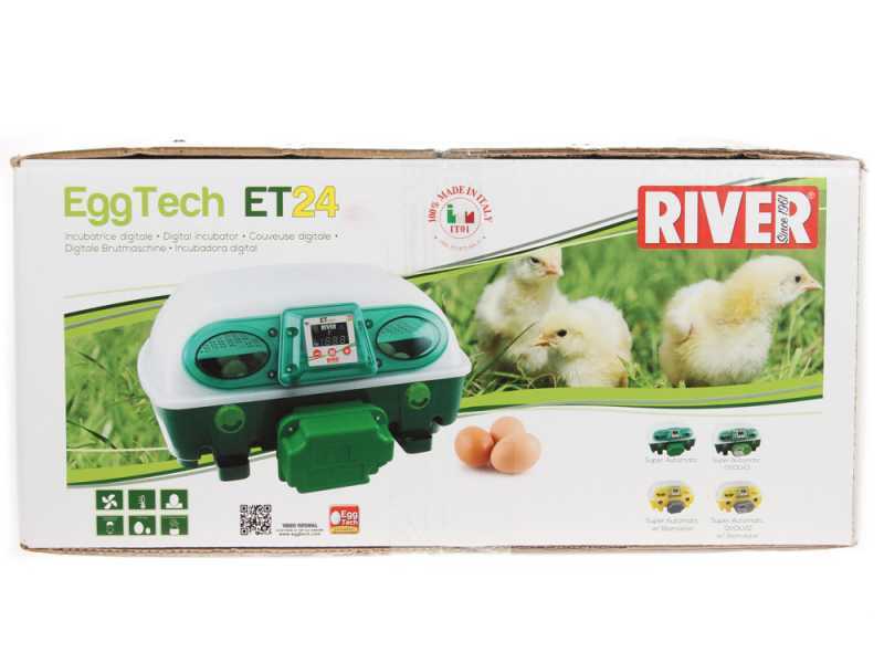 River Systems ET 24 BIOMASTER - Automatische Brutmaschine f&uuml;r Eier - 24 Eier