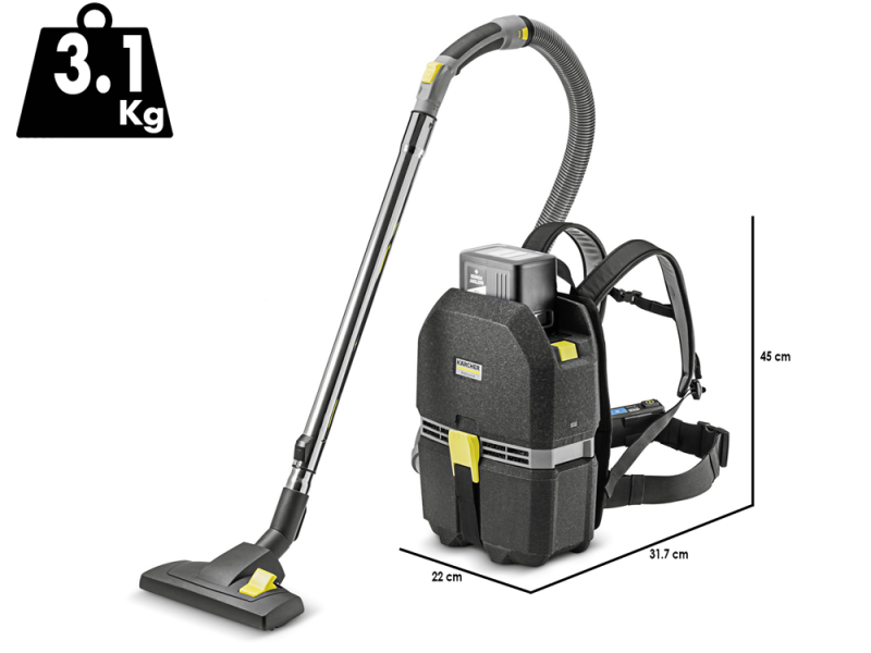 K&auml;rcher PRO BVL 3/1 Bp - Akku-Rucksacksauger - 36V - SOLO- OHNE AKKU UND LADEGER&Auml;T