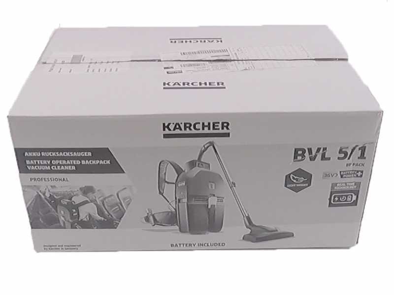 K&auml;rcher PRO BVL 3/1 Bp - Akku-Rucksacksauger - 36V - SOLO- OHNE AKKU UND LADEGER&Auml;T
