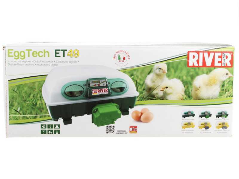 River Systems ET 49 BIOMASTER - Automatische Brutmaschine - 49 Eier