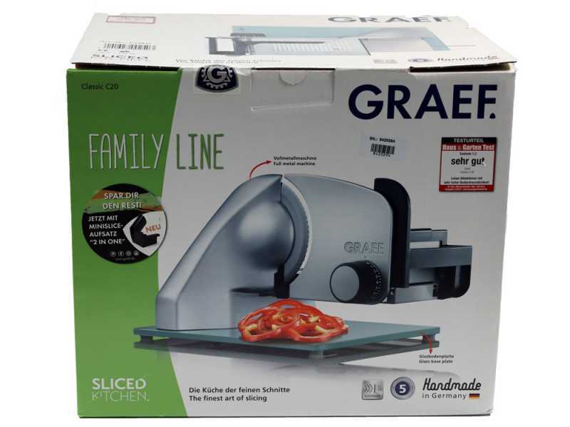 Graef Classic C20 Silver - Allesschneider mit  170 mm Messer