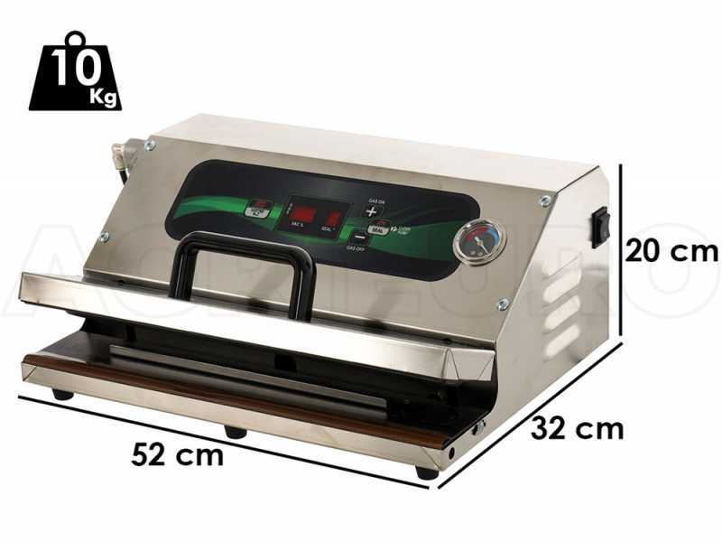 Professionelles Vakuumierger&auml;t Euro 420 PRO EDELSTAHL - Schwei&szlig;leiste 42 cm 