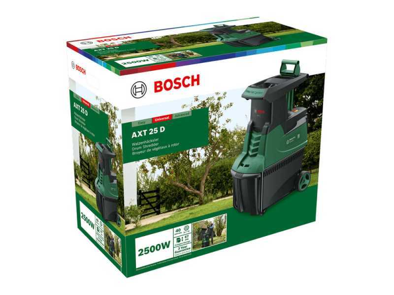Bosch AXT 25 D - Elektrischer H&auml;cksler - Fangkorb 53 L