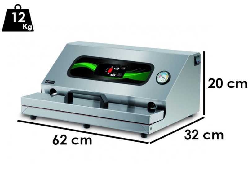 Professionelles Vakuumierger&auml;t EURO 520 PRO EDELSTAHL - Schwei&szlig;leiste 52 cm 