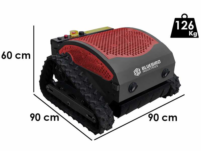 BlueBird FM 23-53 - Funkgesteuerter Hybrid-Rasenmulchroboter