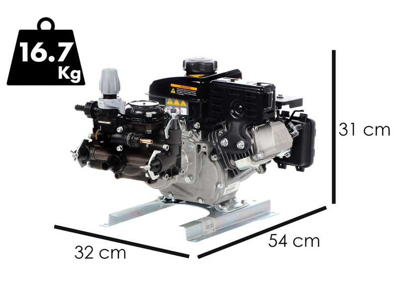 Comet MC20/20 Membranpumpe - Loncin 148F-2 Motor - f&uuml;r S&auml;uren und Chemikalien
