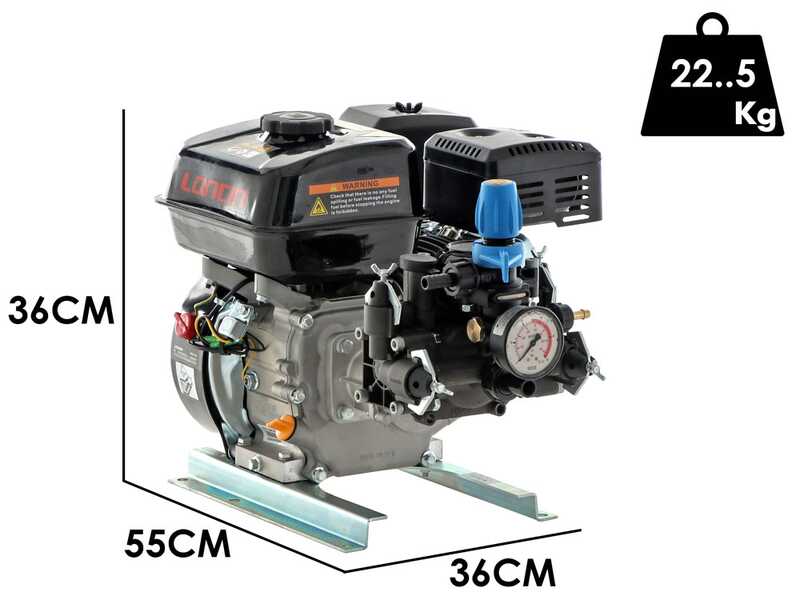 Comet MTP MC25 SC. 4T - Spr&uuml;hpumpe - Loncin Motor G200F - f&uuml;r S&auml;uren und Chemikalien