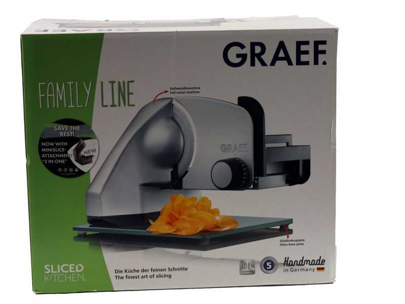 Graef Classic C99 Silver - Allesschneider 2 in 1 mit Gem&uuml;seschneider - Klingendurchmesser 170 mm