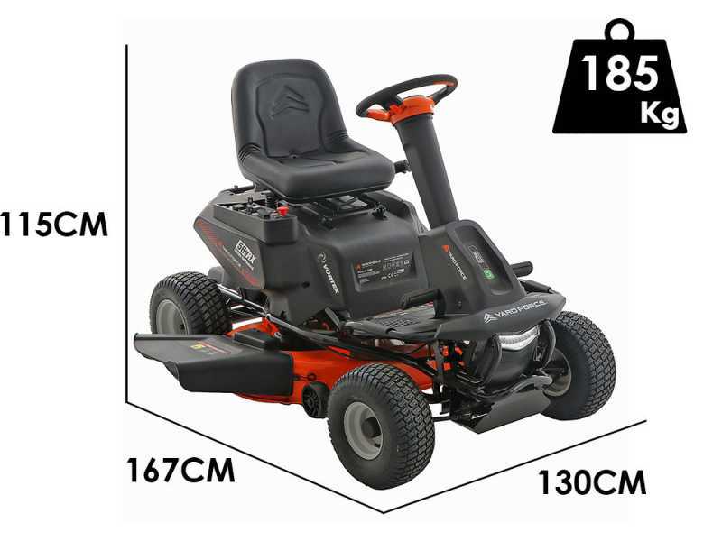 Akku-Aufsitzrasenm&auml;her Yard Force E559 - 56V/50Ah - Seitenauswurf und Mulching