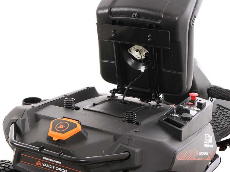 Akku-Aufsitzrasenm&auml;her Yard Force E559 - 56V/50Ah - Seitenauswurf und Mulching