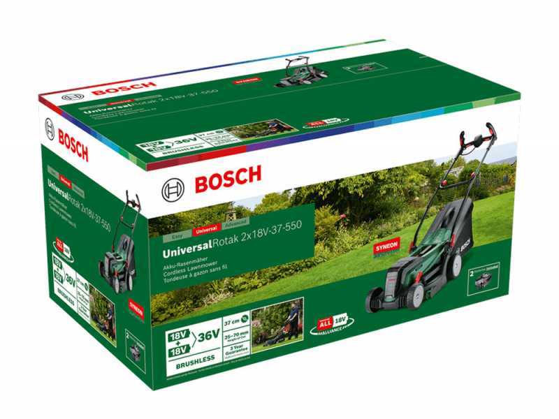 Akku-Rasenm&auml;her BOSCH UniversalRotak 2x18V-37-550 - SOLO - OHNE AKKU UND LADEGER&Auml;T