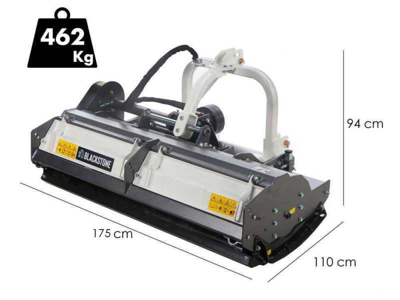 BlackStone BP-CD 160 - Mulcher f&uuml;r Traktoren - schwere Reihe - hydraulische Verschiebung